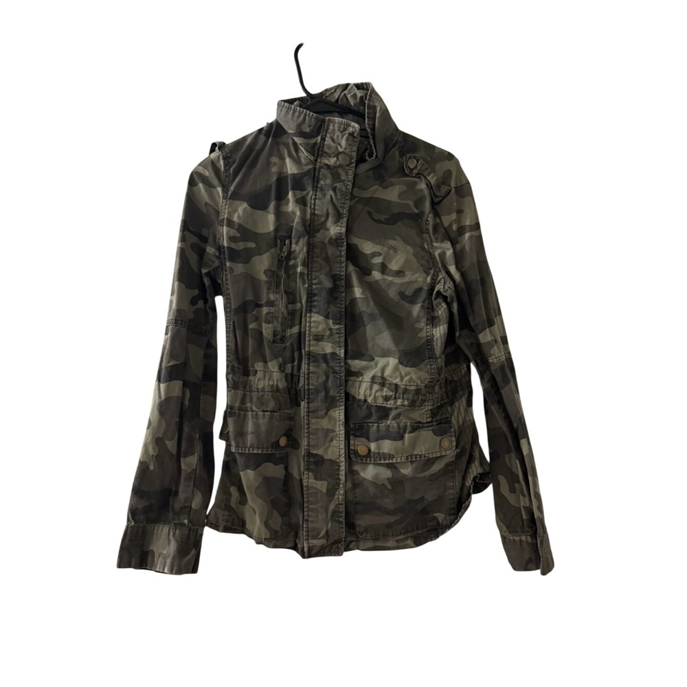 Love Tree Camo Utility Jacket Green Military Field Coat Large